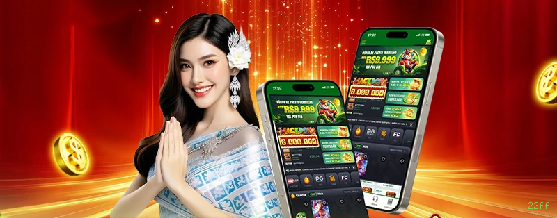 Comparação APP mobile vs versão web da 22ff